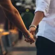 stylish couple hand pic